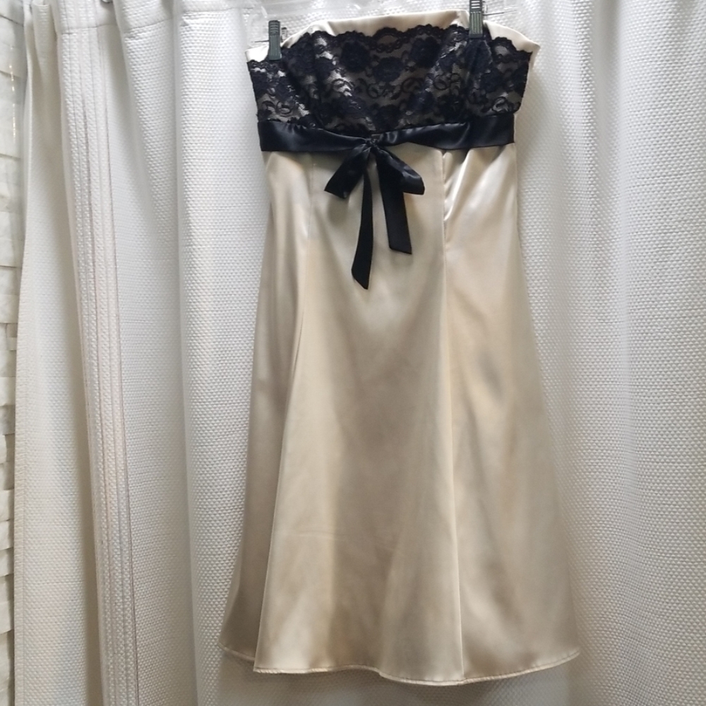 Strapless Champagne Dress Size 5